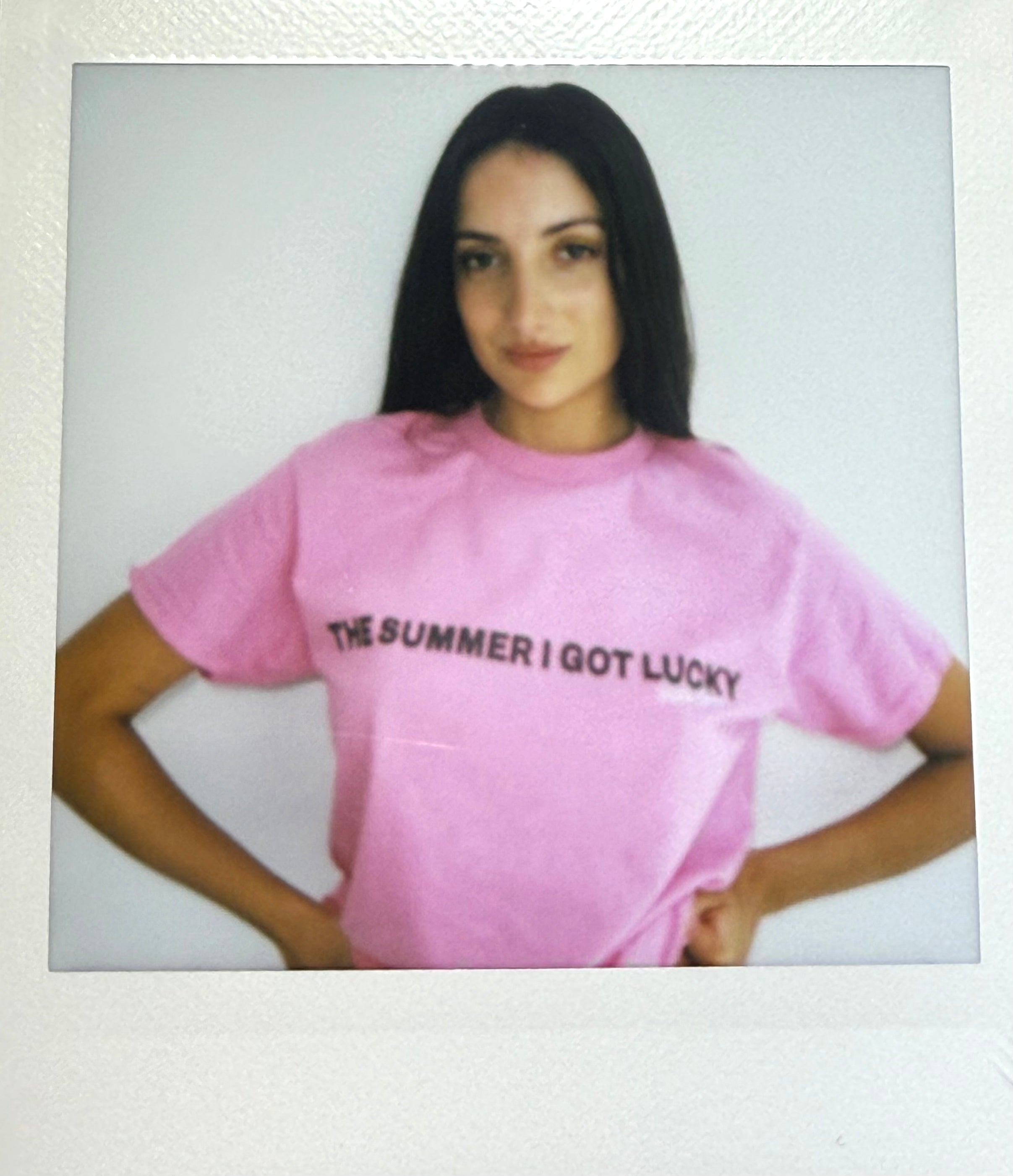 The Summer I Got Lucky Tee - Hot Pink