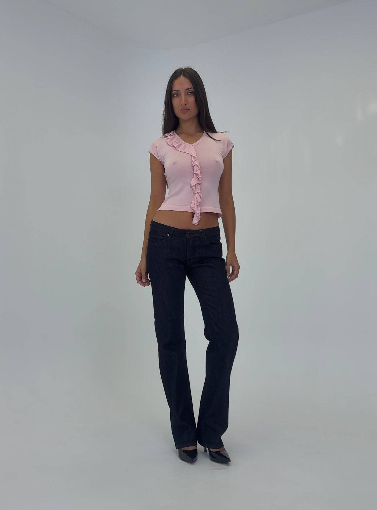 Eva Frill Knit Tank - petal pink