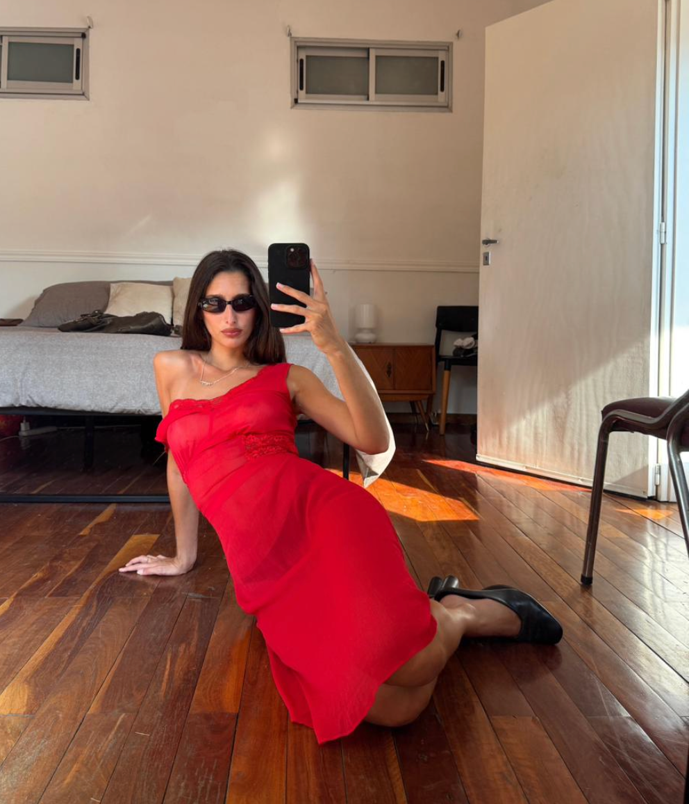 Andrea Lace Dress - cherry chapstick
