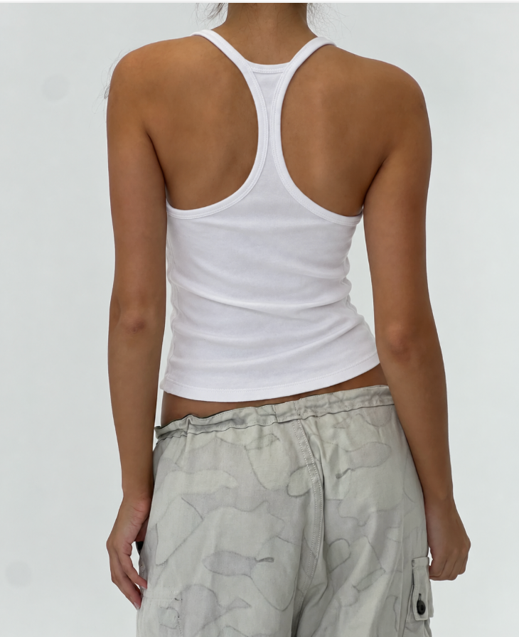 Classic Race back Tank - ice