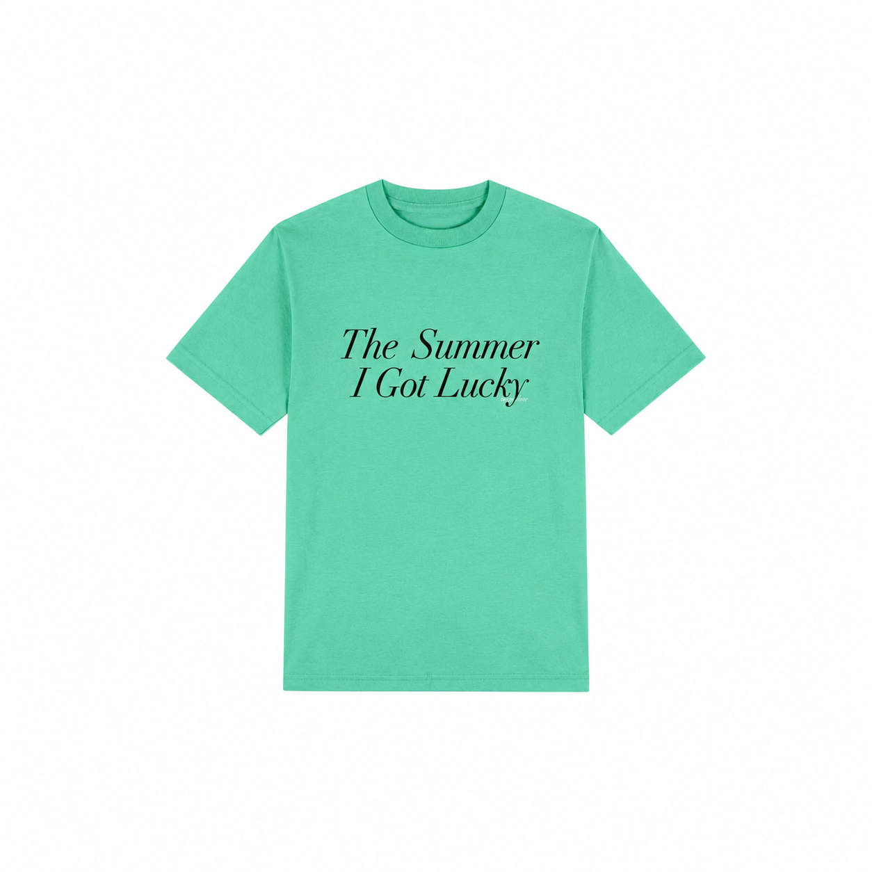 The Summer I Got Lucky Tee - aqua
