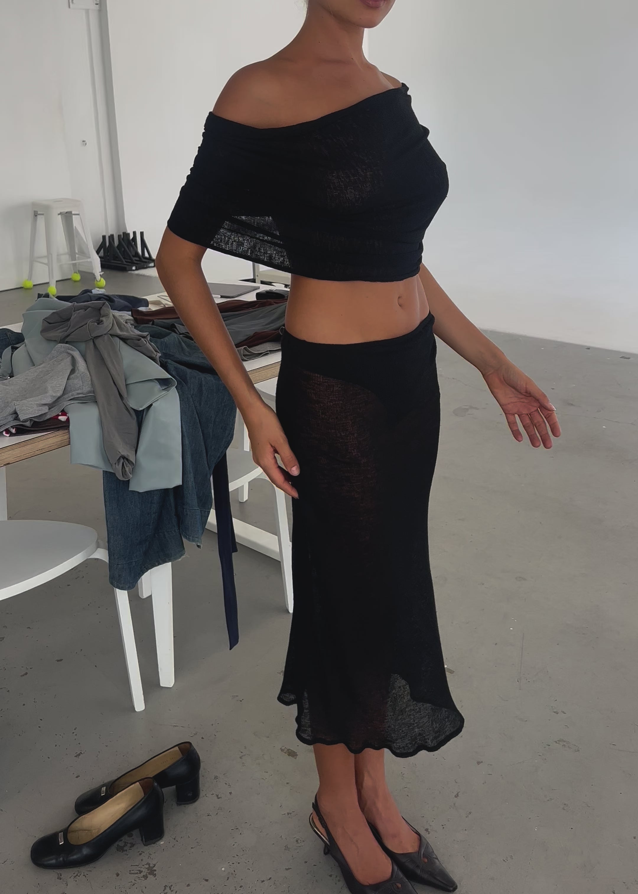 Sheer Knit Multi Wear Set