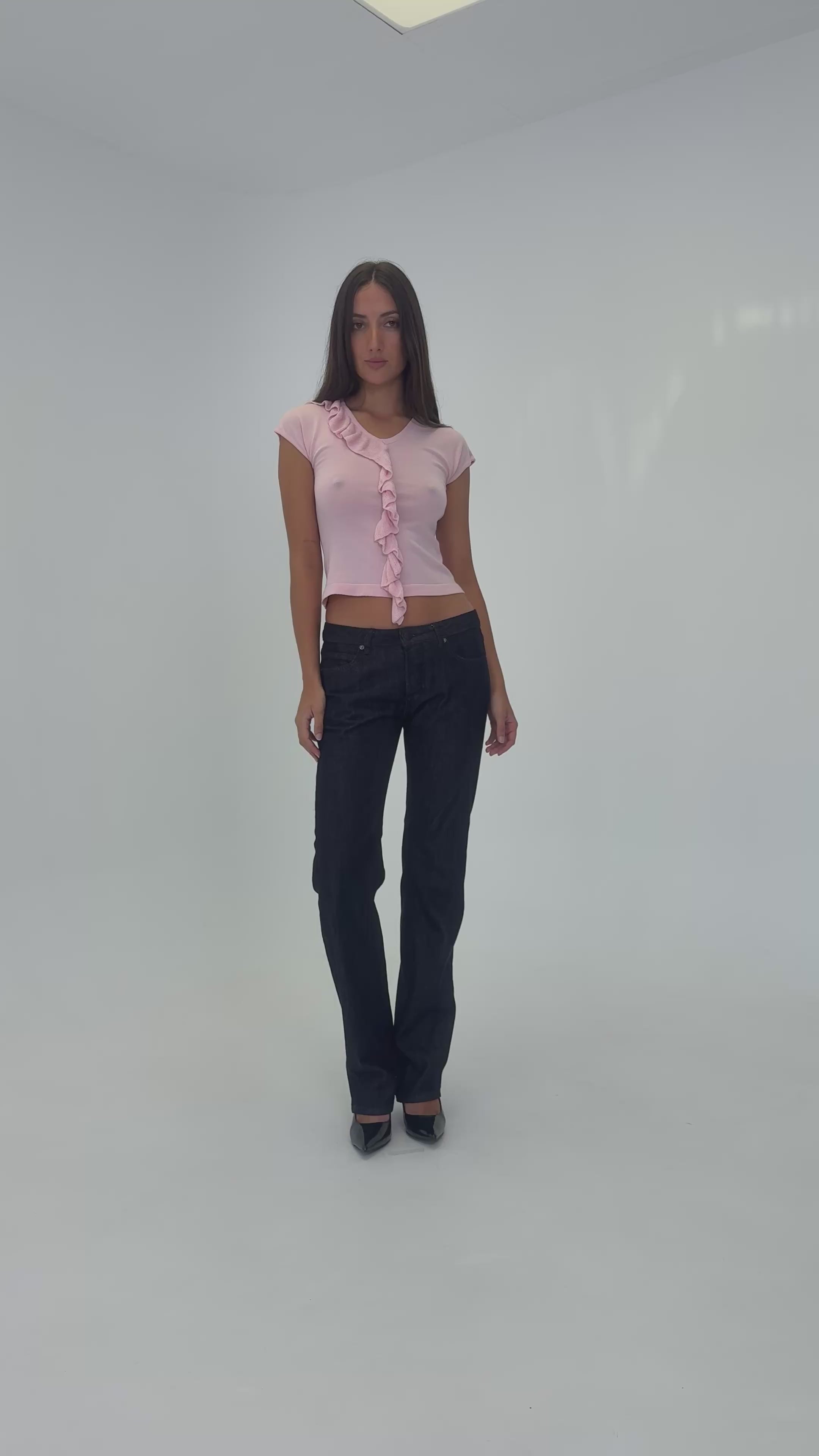 Eva Frill Knit Tank - petal pink