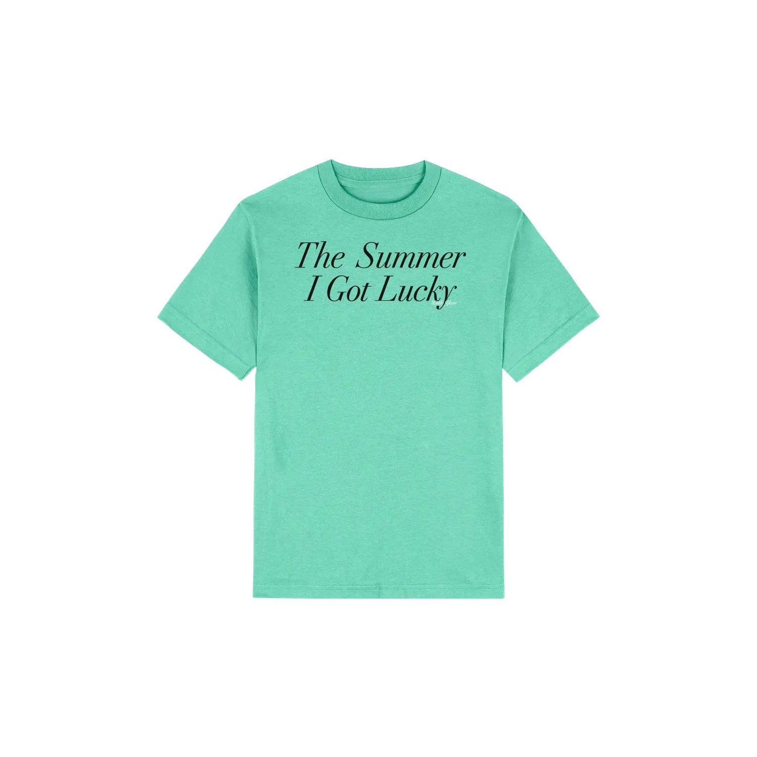 The Summer I Got Lucky Tee - aqua